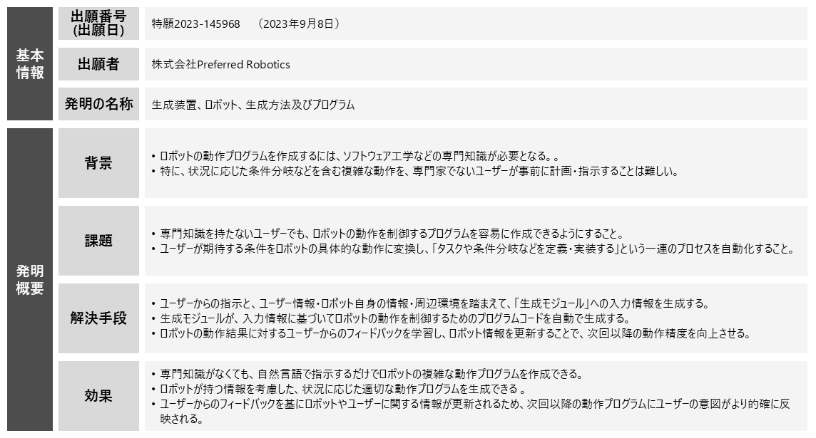 図表9:AGV搬送に生成AIを活用している特許例